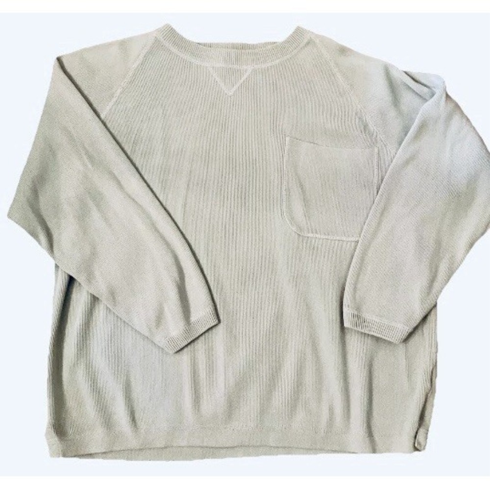 Eddie Bauer Shirt Womens S/P  LIGHT BLUE‎ Crew Neck Pullover Long Sleeve